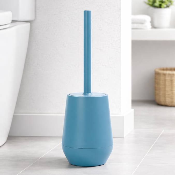 Bath Plastic Toilet Brush & Holder