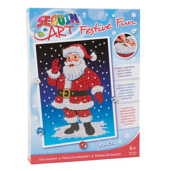 Sequin Art Festive Fun - Santa