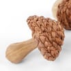 Hinch Home Wicker Mushrooms & Acorns Assorted