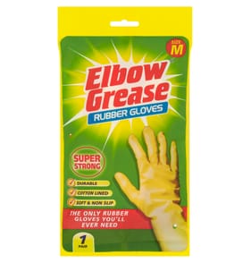 Elbow Grease Rubber Gloves - Medium