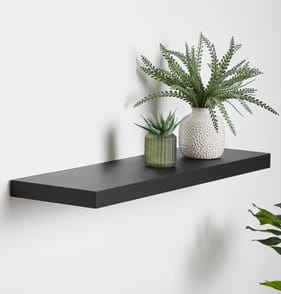 Home Floating Shelf 80cm - Black