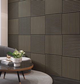  Home Acoustic 60 x 60 Decorative Wall Panels 4 Pack - Charcoal