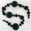 Festive Feeling Flocked Bauble Christmas Garland