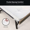 Jay-Be GP120 Grand Folding Bed with e-Pocket Tufted Mattress - Small Double