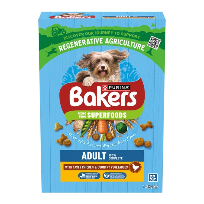 Bakers Superfoods Chicken with Vegetables Dry Dog Food 1.2kg