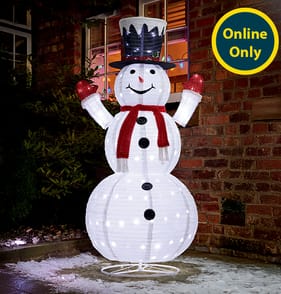 Prestige Mains Operated LED Pup-Up Snowman 1.8m