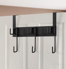 Metal Overdoor Hanger - Black