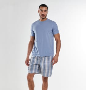 Originals Men's Blue T-Shirt & Shorts Pyjama Set