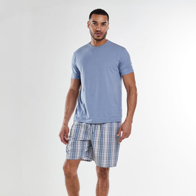 Originals Men's Blue T-Shirt & Shorts Pyjama Set