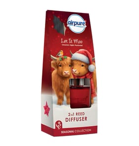 Airpure Reed & Bead Diffuser 2-in-1 30ml - Let It Moo