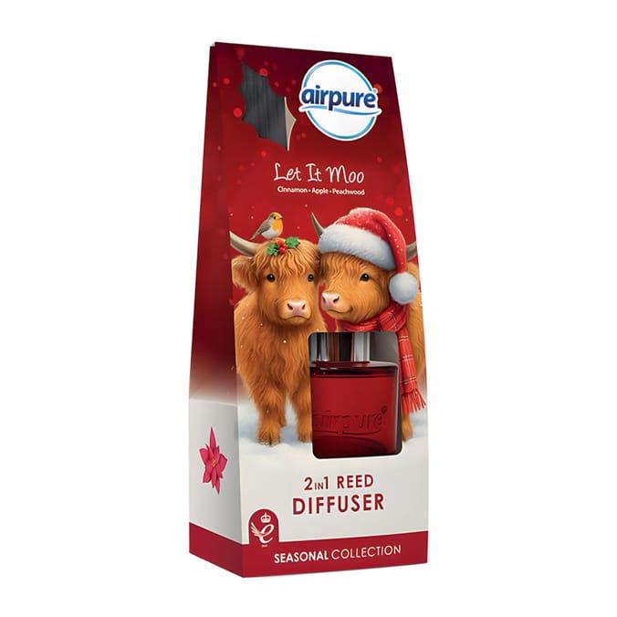 Airpure Reed & Bead Diffuser 2-in-1 30ml - Let It Moo