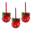 Winter Charm 9cm Christmas Bells Baubles 3 Pack
