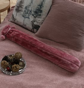 Midnight Bloom Long Hot Water Bottle - Burgundy