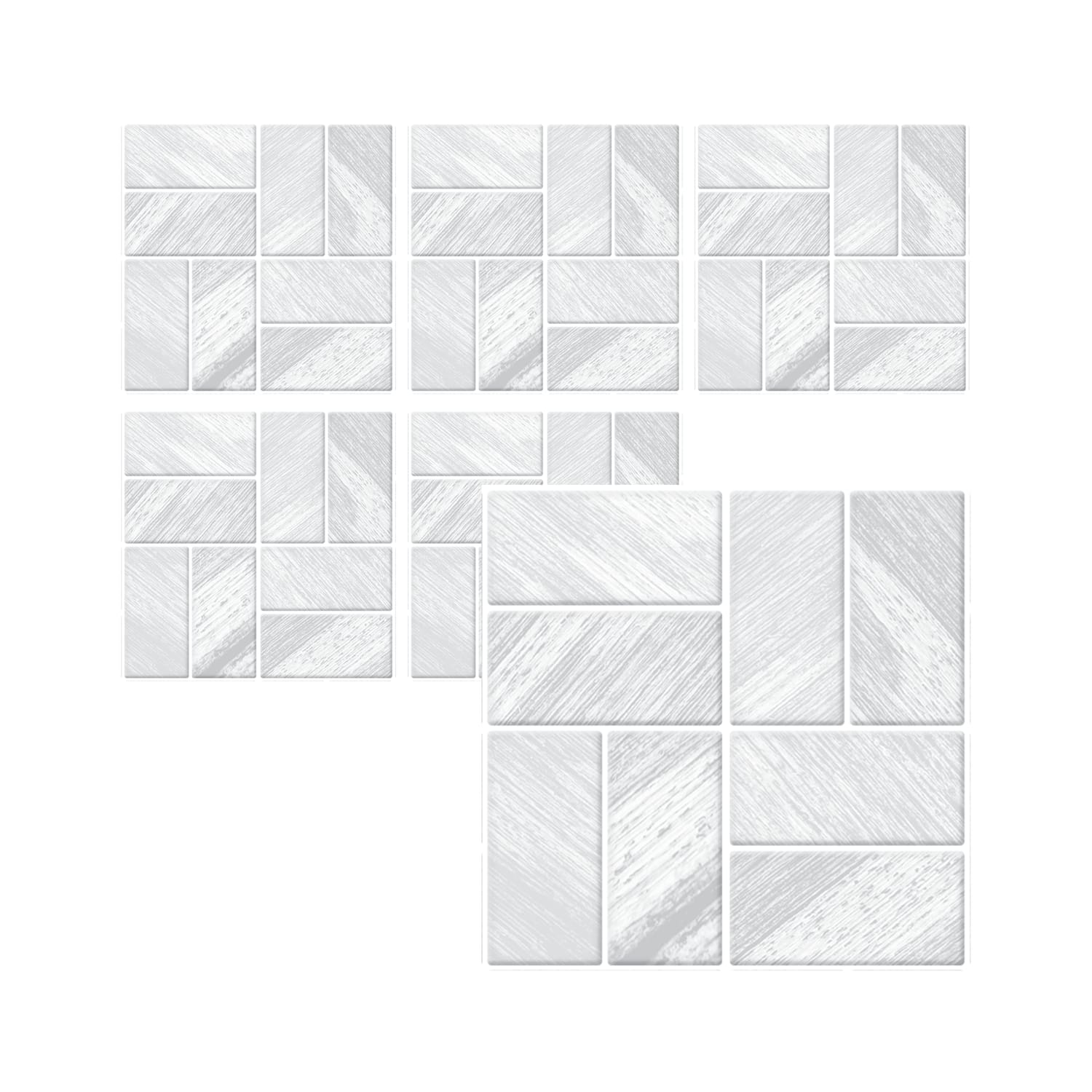 Stick Ease SelfAdhesive Vinyl Wall Tiles 3 Pack Stone x2 Home Bargains
