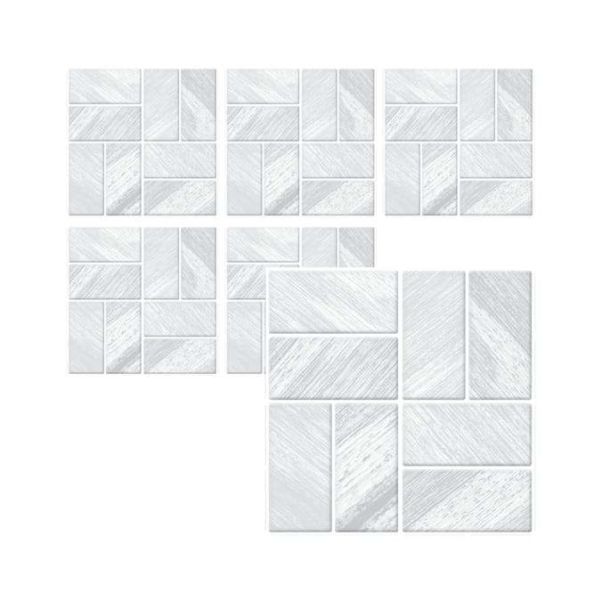 Stick Ease Self-Adhesive Vinyl Wall Tiles 3 Pack - Stone x2