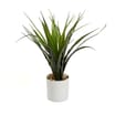 Home Collections Faux Grass in White Pot