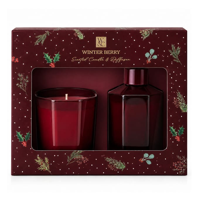 Wickford & Co Scented Candle & Diffuser - Winter Berry