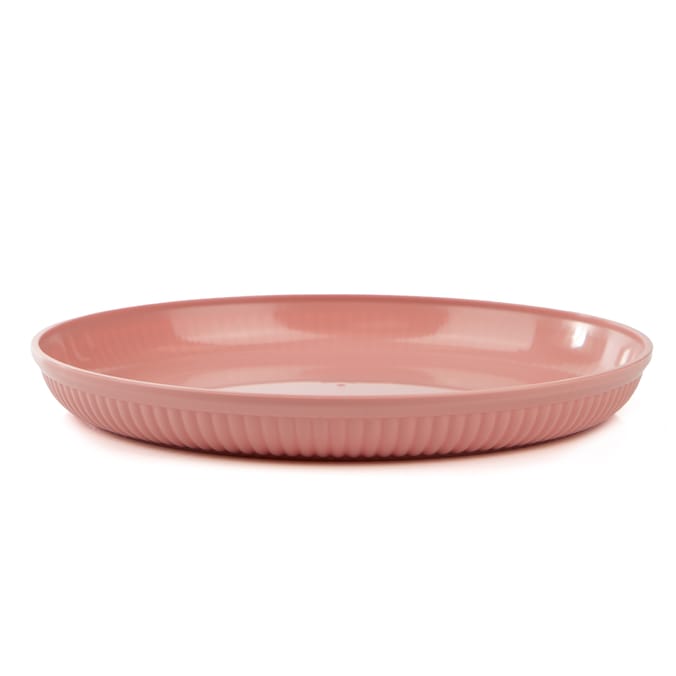  Summer Ribbed Side Plates 4 Pack - Pink 