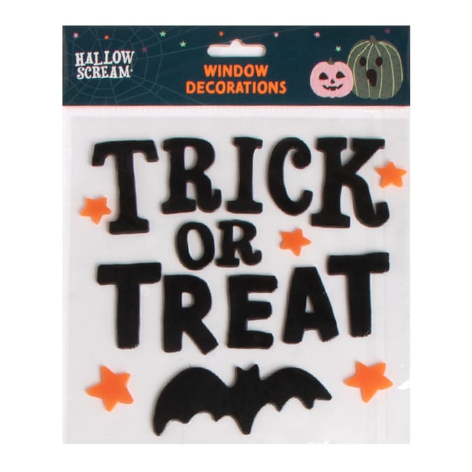 Hallow Scream Gel Window Decorations