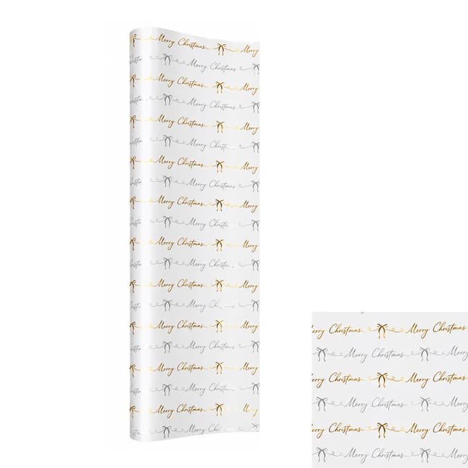 Festive Feeling Luxury 4M Wrapping Paper - Merry Christmas