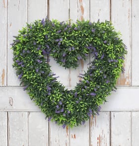 Jardin Artificial Lavender Heart