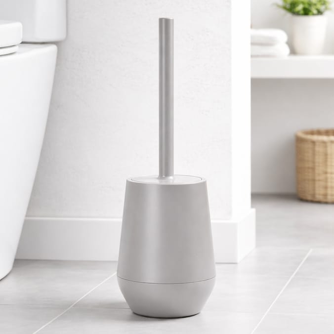 Bath Plastic Toilet Brush & Holder