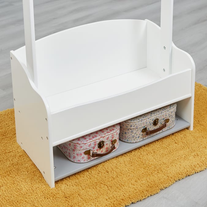 Liberty House Toys Kids Hanging Rail with Extra Storage