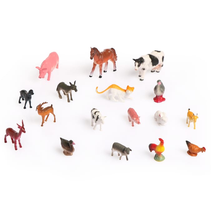 17 Piece Farm Animal Tub