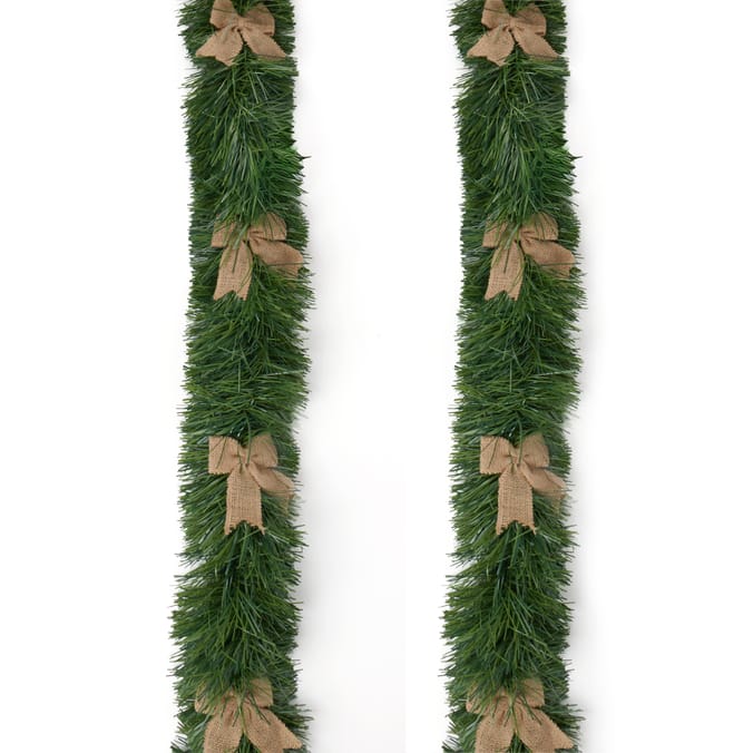Festive Feeling Christmas Tinsel With Bow
