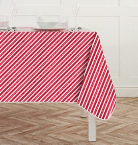 Home Collections Wipe Clean Tablecloth - Red & White
