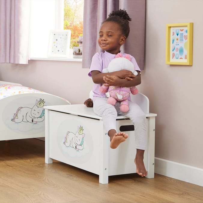  Liberty House Toys Kid’s Wooden Unicorn Toy Box