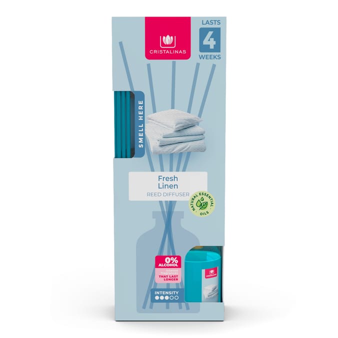 Cristalinas Reed Diffuser 25ml - Fresh Linen