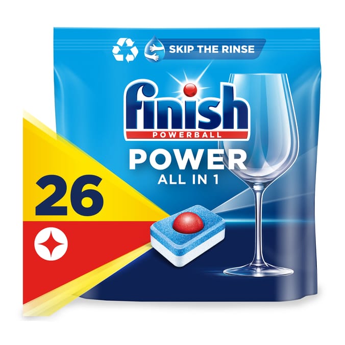 Finish Power All In One Dishwasher Lemon Tablets 26 Tabs