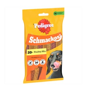 Pedigree Schmackos Poultry Dog Treats 20 Strips