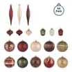 Festive Feeling Alpine Woods Christmas Bauble Mix Set 64 Pack
