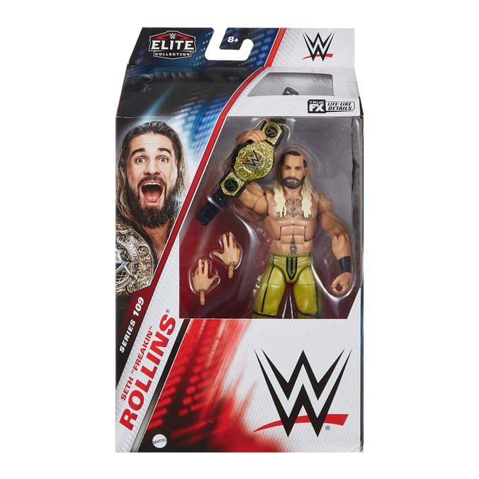 WWE Elite Action Figures, 6-inch Collectible Set with Articulation & Accessories - Seth Rollins