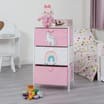 Liberty House Toys Kids Unicorn 3 Drawer Kids Storage Chest