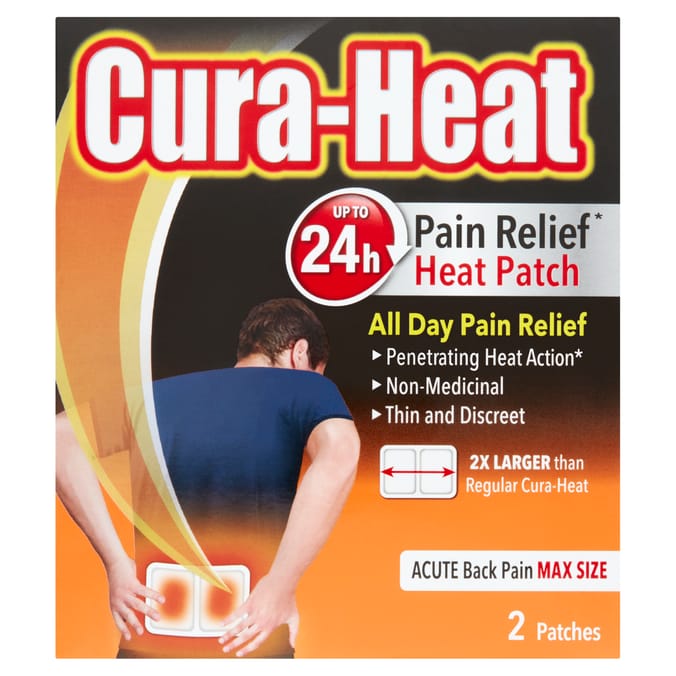 Cura-Heat Acute Back Pain Max Size 2 Patches