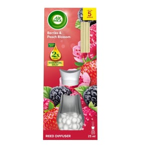 Air Wick Berries & Peach Blossom Essential Oils Reeds Diffuser 25ml