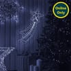 Prestige Mains Operated LED Rope Shooting Star Light - Cool White