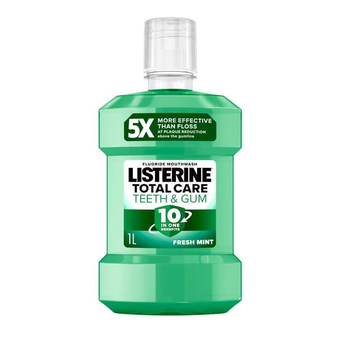 Listerine Total Care Teeth and Gum Fresh Mint Mouthwash 1l
