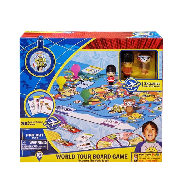 Ryan's World World Tour Board Game Home Bargains