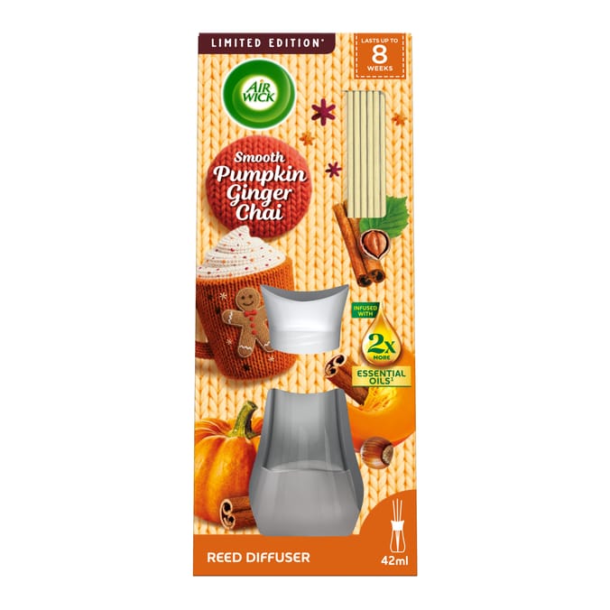 Air Wick Smooth Reeds Diffuser 42ml -  Pumpkin Ginger Chai     