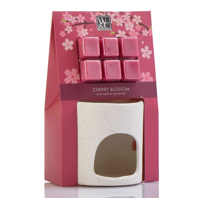 Wickford & Co Wax Melts & Burner Set - Cherry Blossom