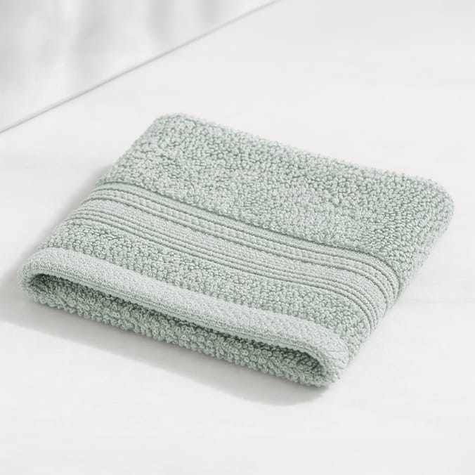 Home Collections Luxury Green Face Cloths x2