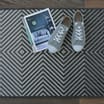 Essentials County Diamond Runner - Grey 60 x 180cm