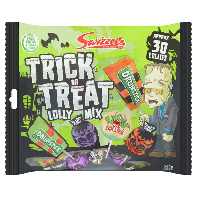 Swizzels Trick or Treat Lolly Mix 330g x2