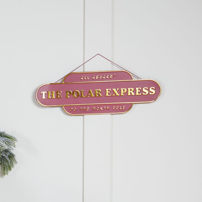 The Polar Express Hanging Sign