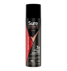 Sure Men Maximum Protection Sport Active Anti-Perspirant Aerosol 150ml