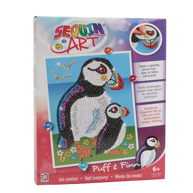Sequin Art - Puff & Finn